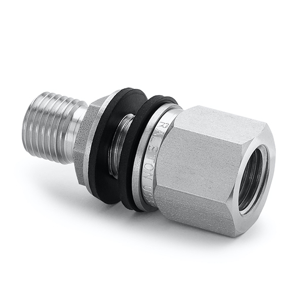 Ralston QTHA-HFSB-2F 1/4 (F) NPT x (M) 퀵 테스트 벌크헤드 유니온, S.S