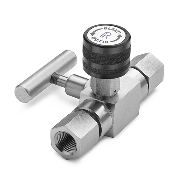 Ralston QTHA-BLS0-2F-2F Block & bleed valve - 1/4 (F) inlet x 1/4 (F) outlet, S.S