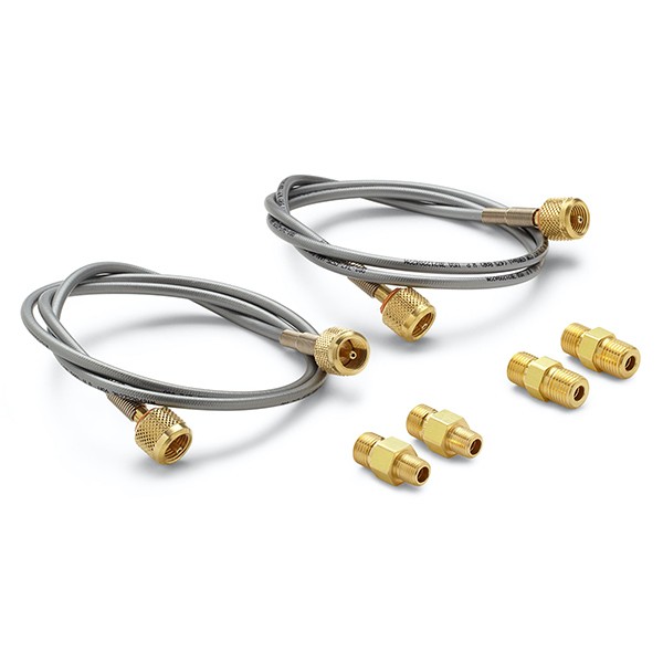 Ralston QTHA-KIT6-6ft 퀵 테스트 호스 키트 (6 ft hoses, 1/4, 1/8 (M) x (M) no check-valve, 황동)