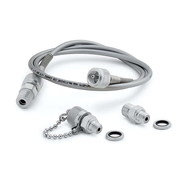 Ralston QTHA-KIT34-SS BSPP 퀵 테스트 저 압력 핸드펌프 키트, 스테인리스 스틸