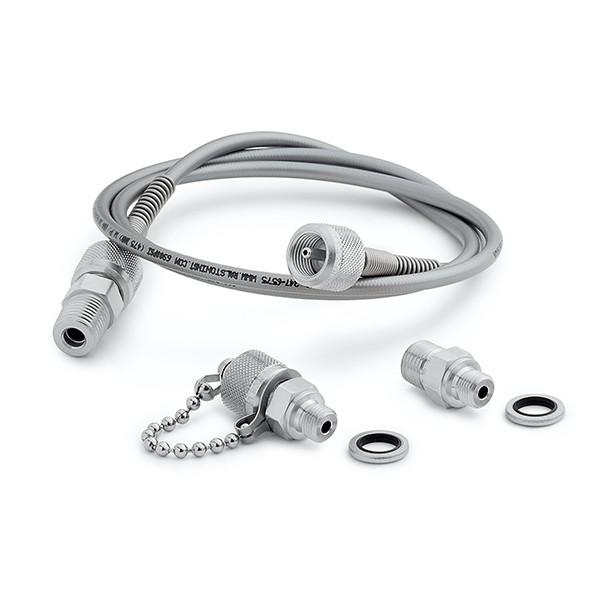 Ralston QTHA-KIT34-SS BSPP 퀵 테스트 저 압력 핸드펌프 키트, 스테인리스 스틸