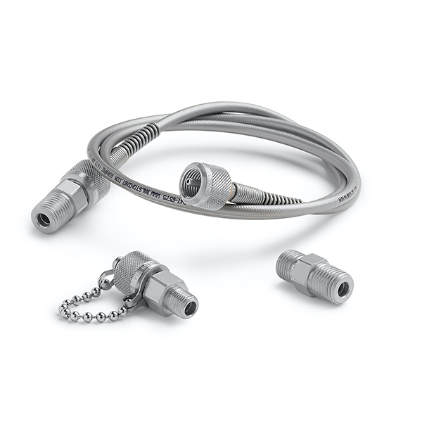 Ralston QTHA-KIT36-SS NPT 퀵 테스트 중간 압력 핸드펌프 키트, 스테인리스 어댑터
