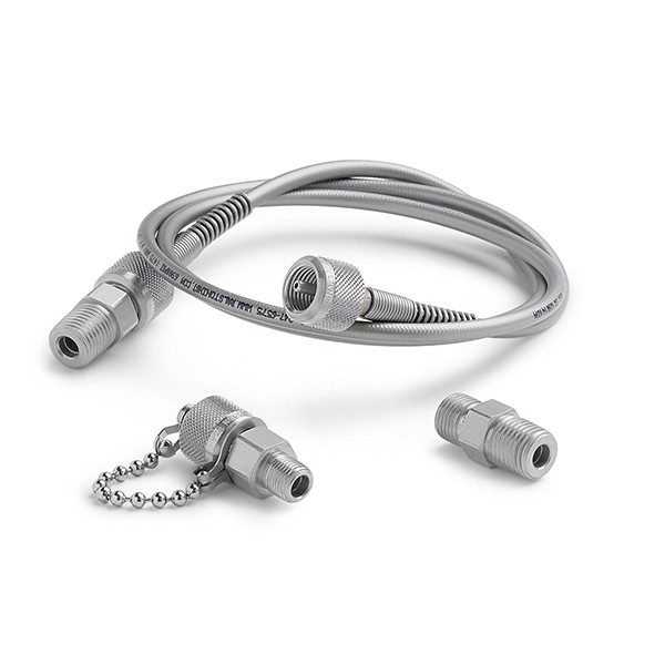 Ralston QTHA-KIT36-SS NPT 퀵 테스트 중간 압력 핸드펌프 키트, 스테인리스 어댑터