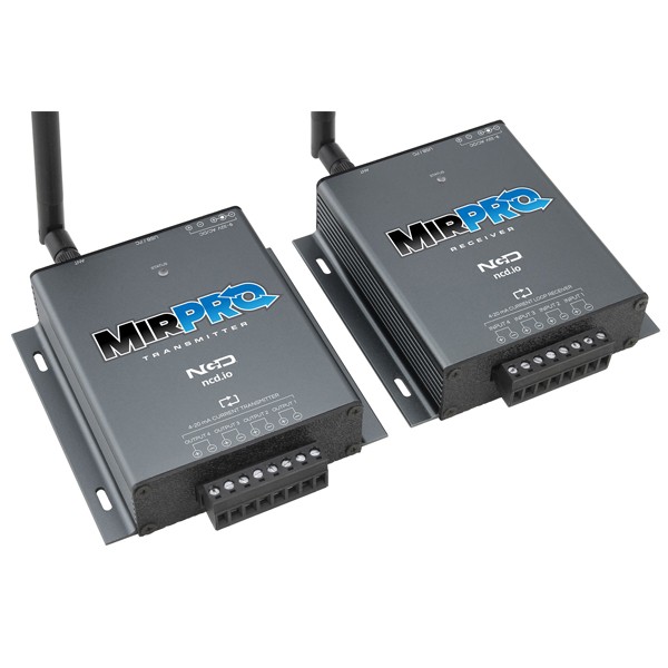 NCD MP44-20_Set 무선 4-20mA 트랜스미터/리시버 페어 MirPro 4체널