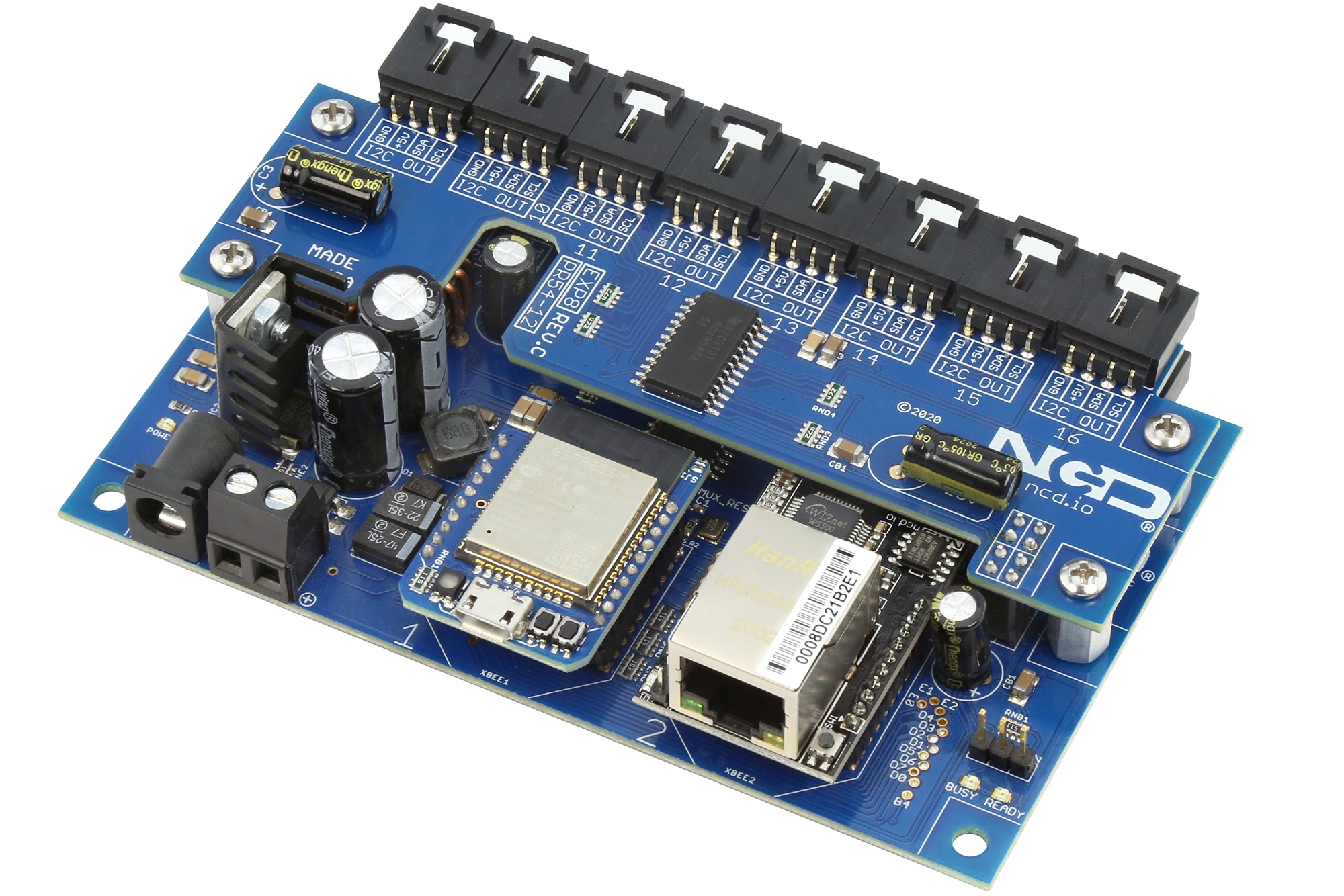 NCD PR54-11_PR54-12 듀얼 직렬-16 포트 하드웨어 I2C가있는 I2C 컨버터