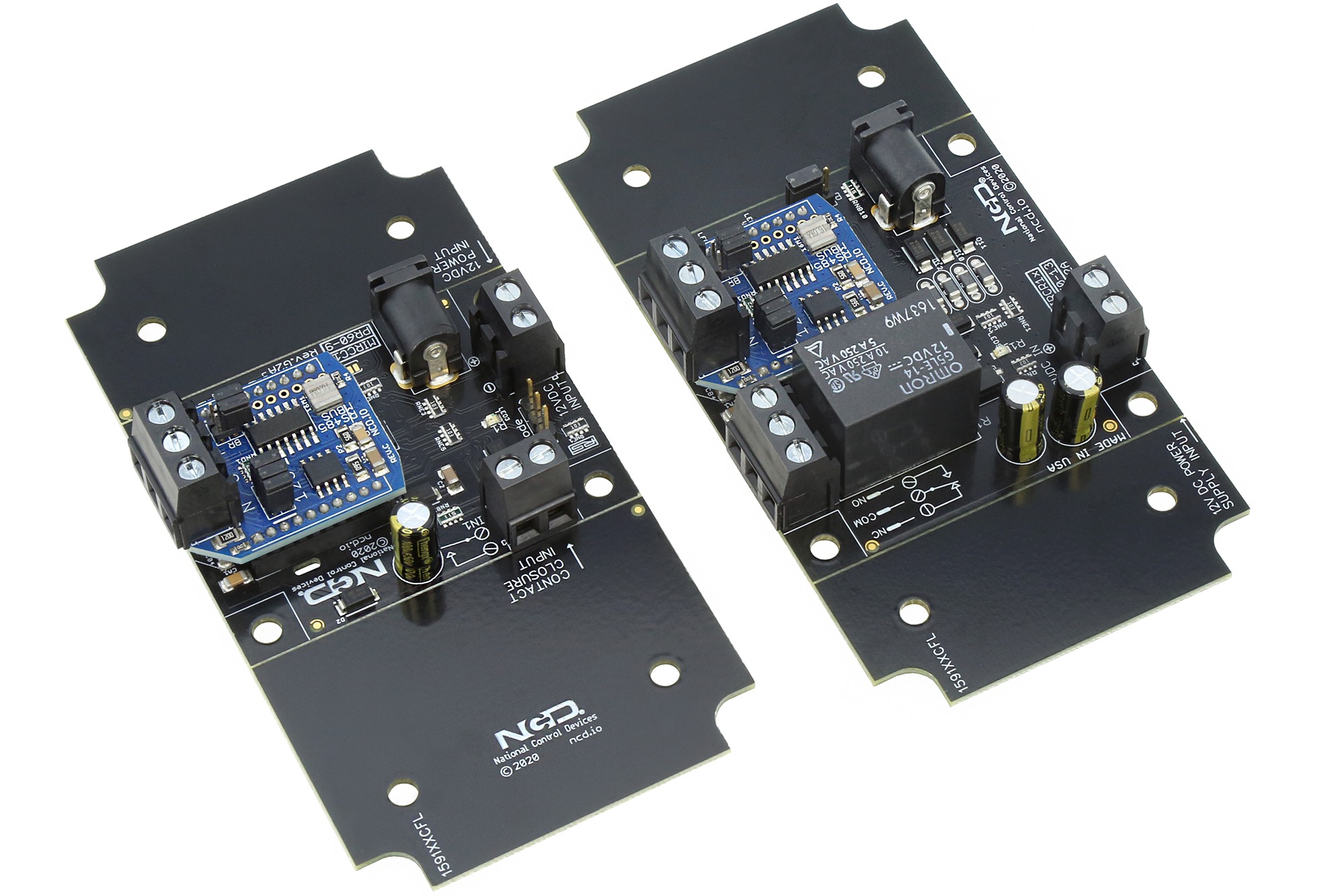 NCD MirCR1x_ZRS_KIT 직접 유선 접점 폐쇄 원격 SPDT 릴레이 컨트롤러 1 채널 단방향