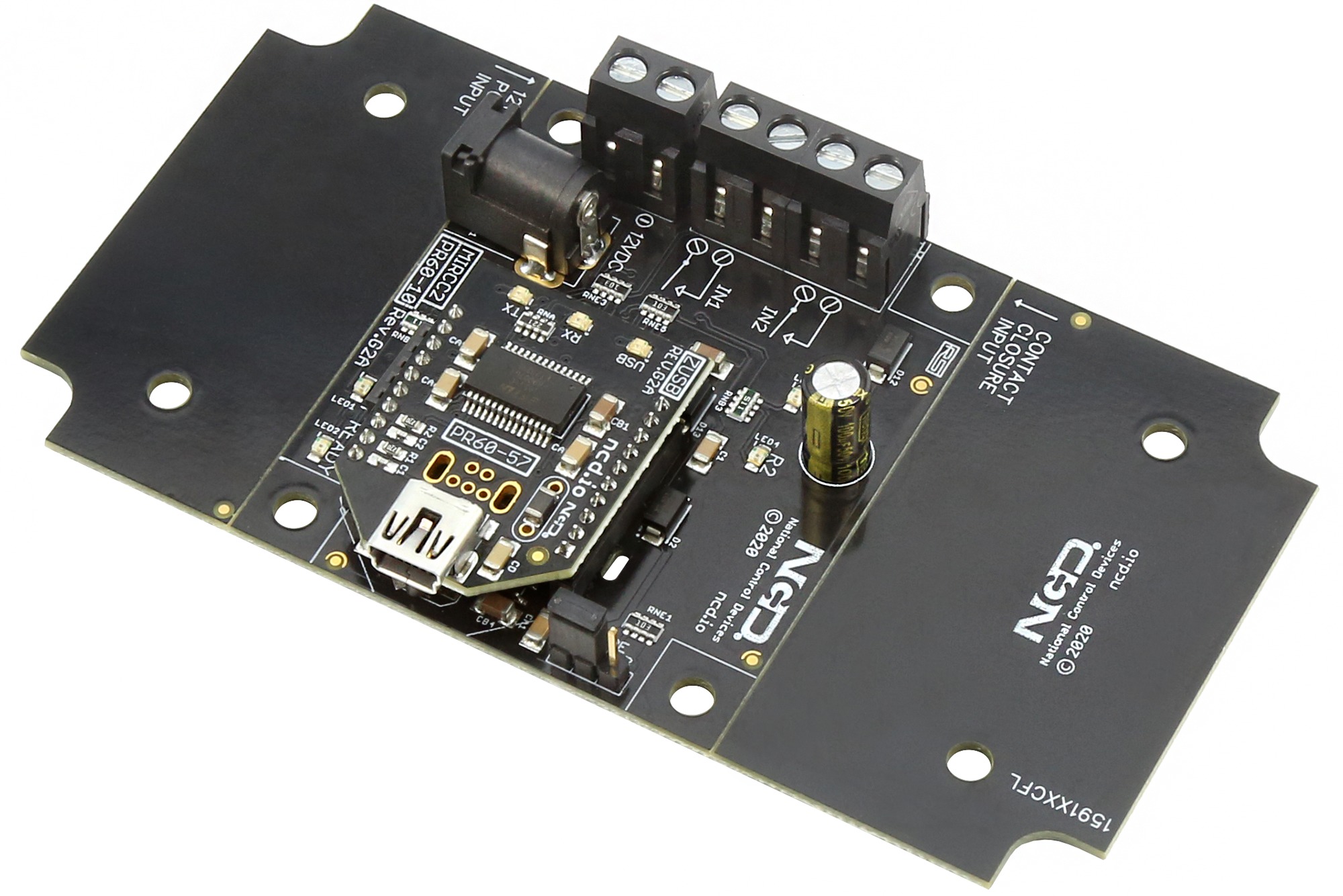 NCD PR60-10_MIRCC2_USB USB를 통한 2 채널 푸시 알림 접점 폐쇄 입력