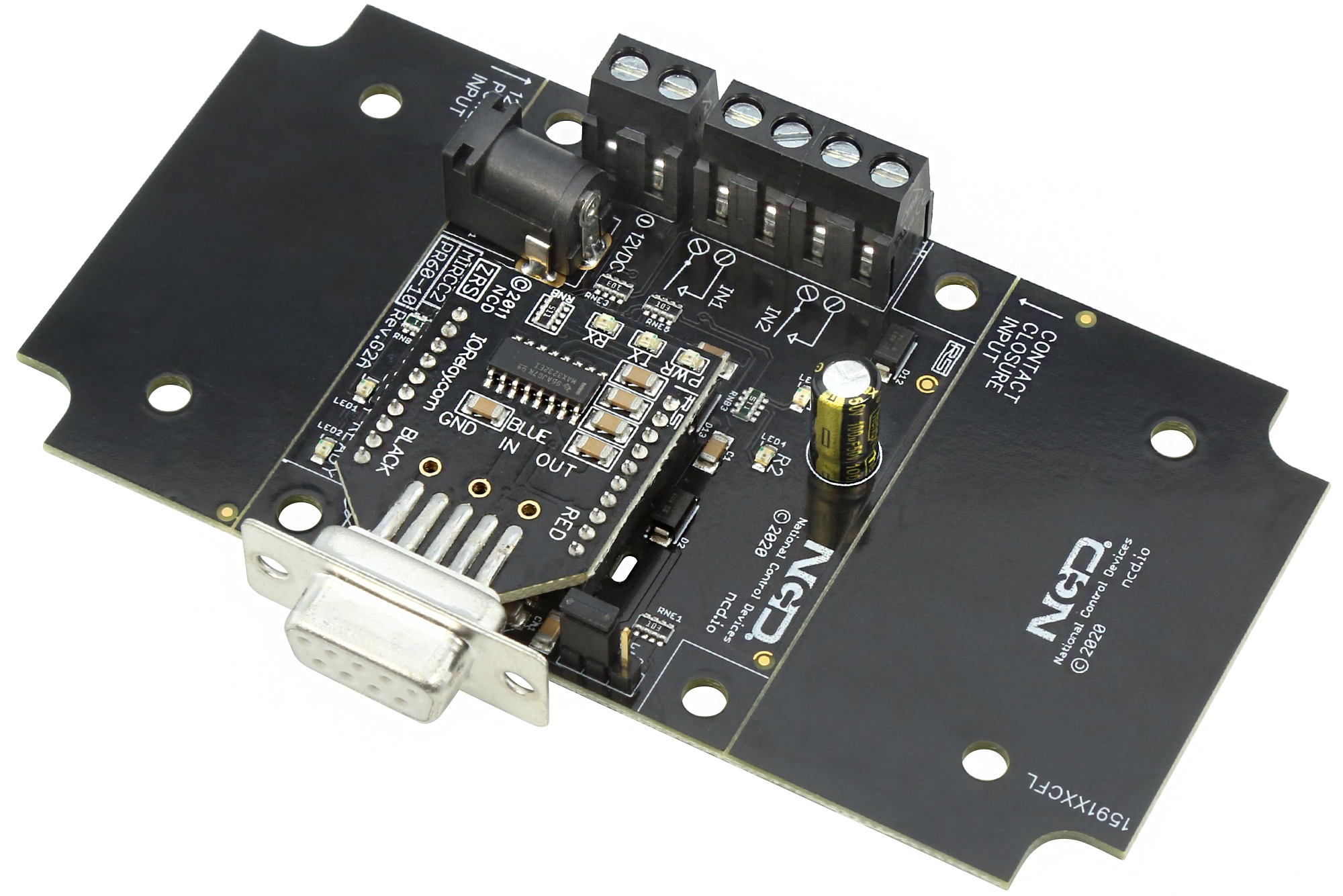 NCD PR60-10_MIRCC2_Serial 직렬을 통한 2 채널 푸시 알림 접점 폐쇄 입력