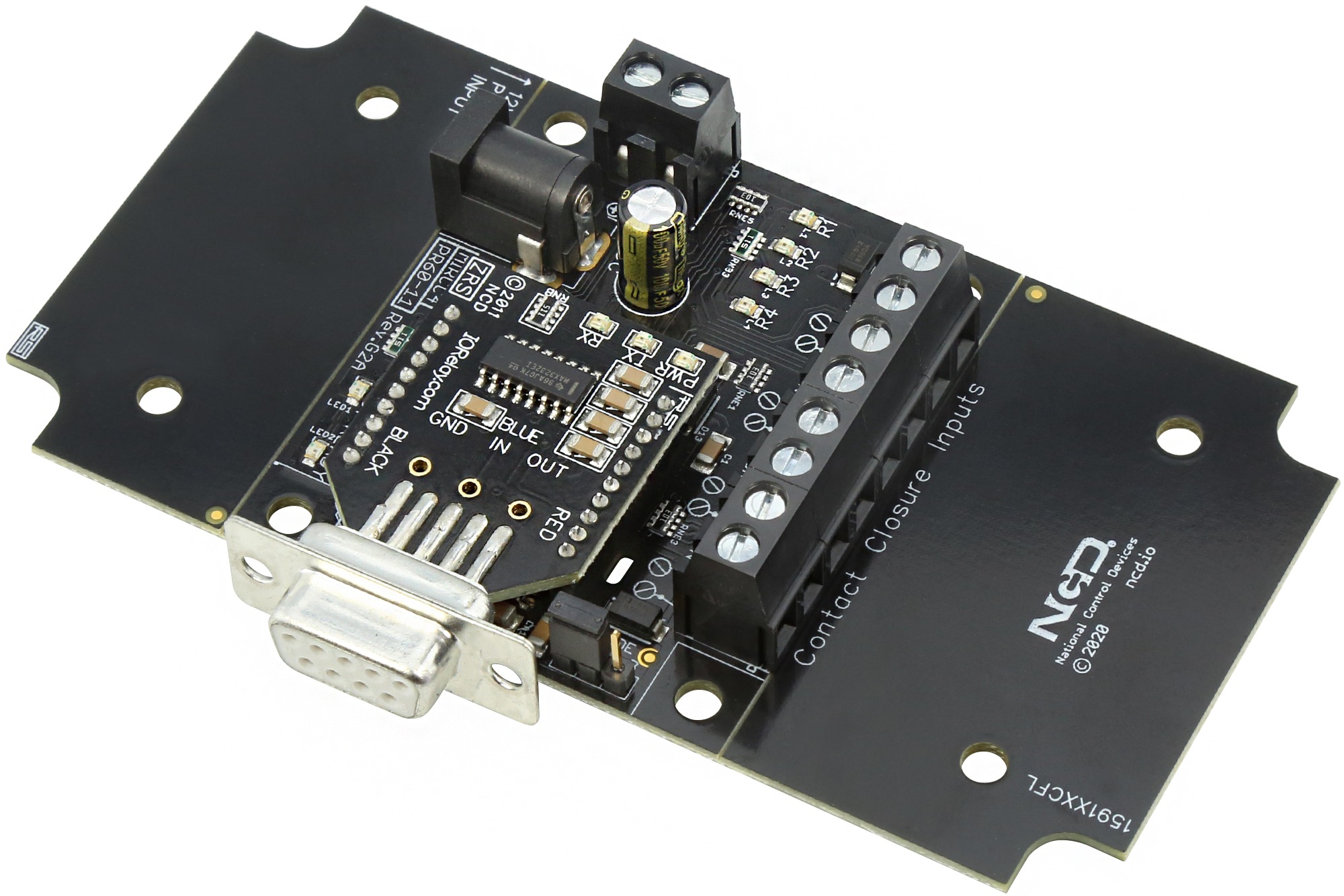 NCD PR60-11_MIRCC4_Serial 직렬을 통한 4 채널 푸시 알림 접점 폐쇄 입력