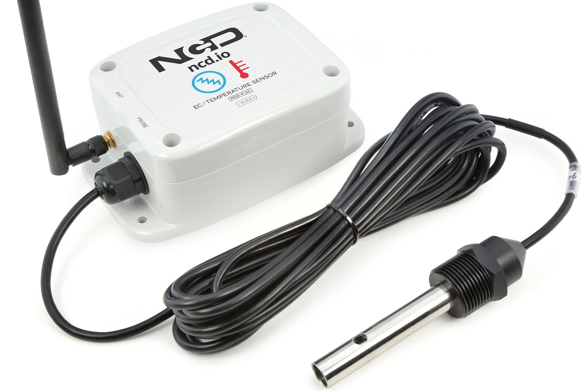 NCD PR55-47EC 산업용 IoT 장거리 무선 전기 전도도 EC 센서