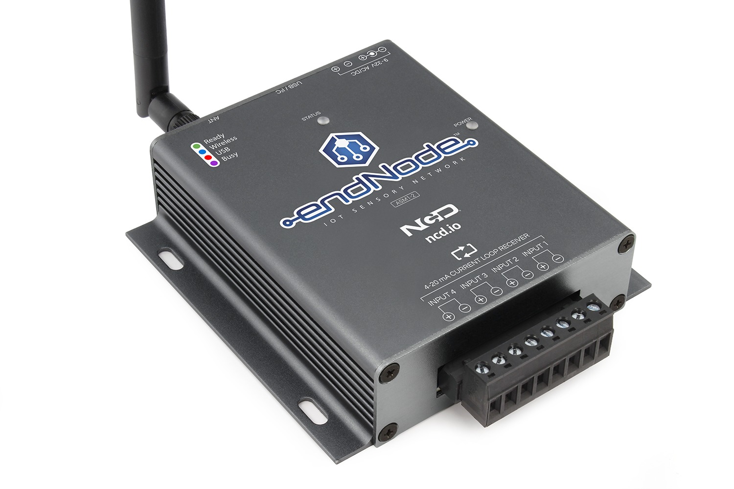 NCD ASM1-2 무선 4-20mA 전류 루프 4 채널 입력 endNode