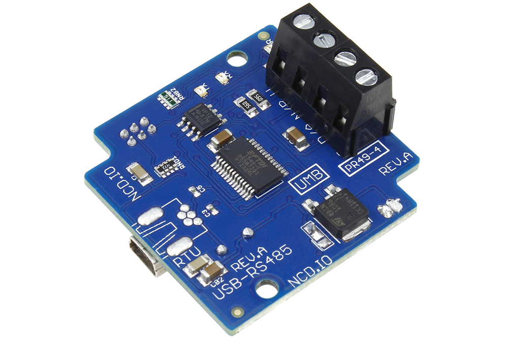 NCD PR49-4 USB 인터페이스가있는 RS-485 직렬 통신 컨버터 FT232RL SN65HVD12D