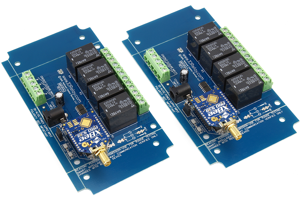 NCD MirXR4x_KIT 무선 접점 폐쇄 송신기 수신기 4- 채널 SPDT 릴레이 2-Way