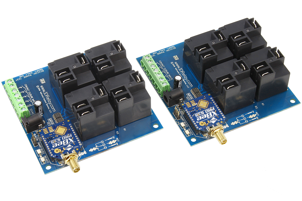 NCD MirXR4x0_KIT 무선 접점 폐쇄 송신기 수신기 4- 채널 고전력 릴레이 2-Way