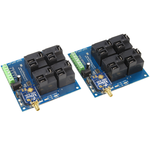 NCD MirXR4x0_KIT 무선 접점 폐쇄 송신기 수신기 4- 채널 고전력 릴레이 2-Way