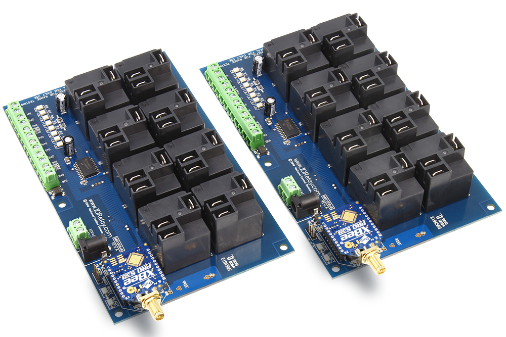 NCD MirXR8x0_KIT 무선 접점 폐쇄 송신기 수신기 8 채널 고전력 릴레이 2-Way