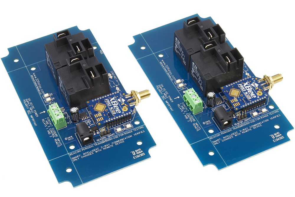 NCD MirXR2x0_KIT 무선 접점 폐쇄 송신기 수신기 2- 채널 고전력 릴레이 2-Way