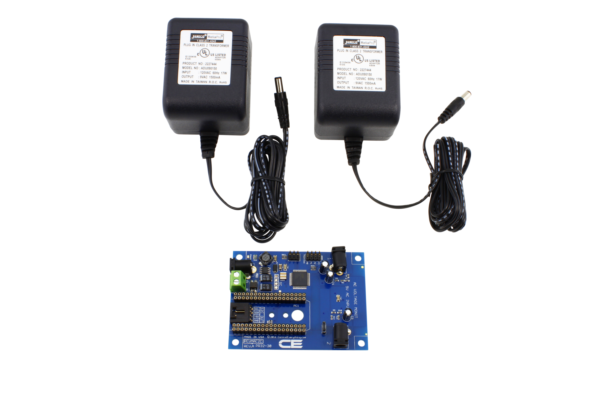 NCD PR32-30 IoT 인터페이스가있는 듀얼 120VAC 주 전압 모니터