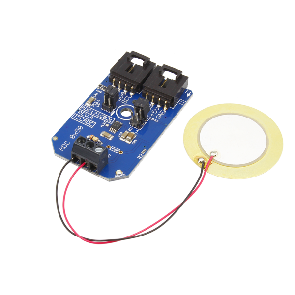 NCD PR37-6 I2C Piezo 센서를 사용하여 노이즈 노크 진동 또는 충격을 감지하기위한 ADC121C021 사운드 센서