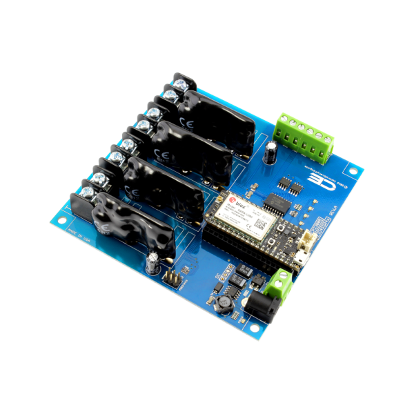 NCD 4 채널 솔리드 스테이트 릴레이 실드 + 4 GPIO (IoT 인터페이스 포함)