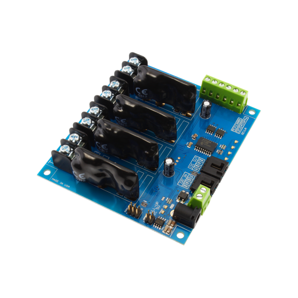 NCD 4 채널 솔리드 스테이트 릴레이 컨트롤러 + I2C 인터페이스가있는 GPIO 4 개