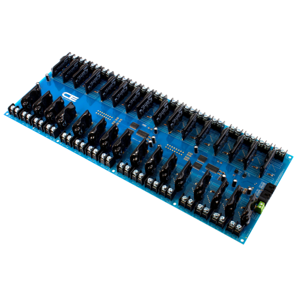 NCD I2C 인터페이스가있는 32 채널 솔리드 스테이트 릴레이 컨트롤러
