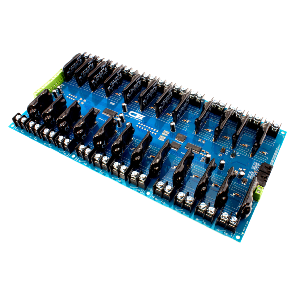 NCD 24 채널 솔리드 스테이트 릴레이 컨트롤러 + I2C 인터페이스가있는 GPIO 8 개