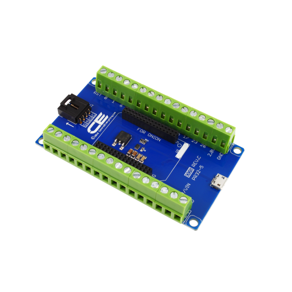 NCD PR32-5 Onion Omega 2 및 Onion Omega 1 용 I2C 및 USB 인터페이스가있는 스크류 터미널 브레이크 아웃 보드