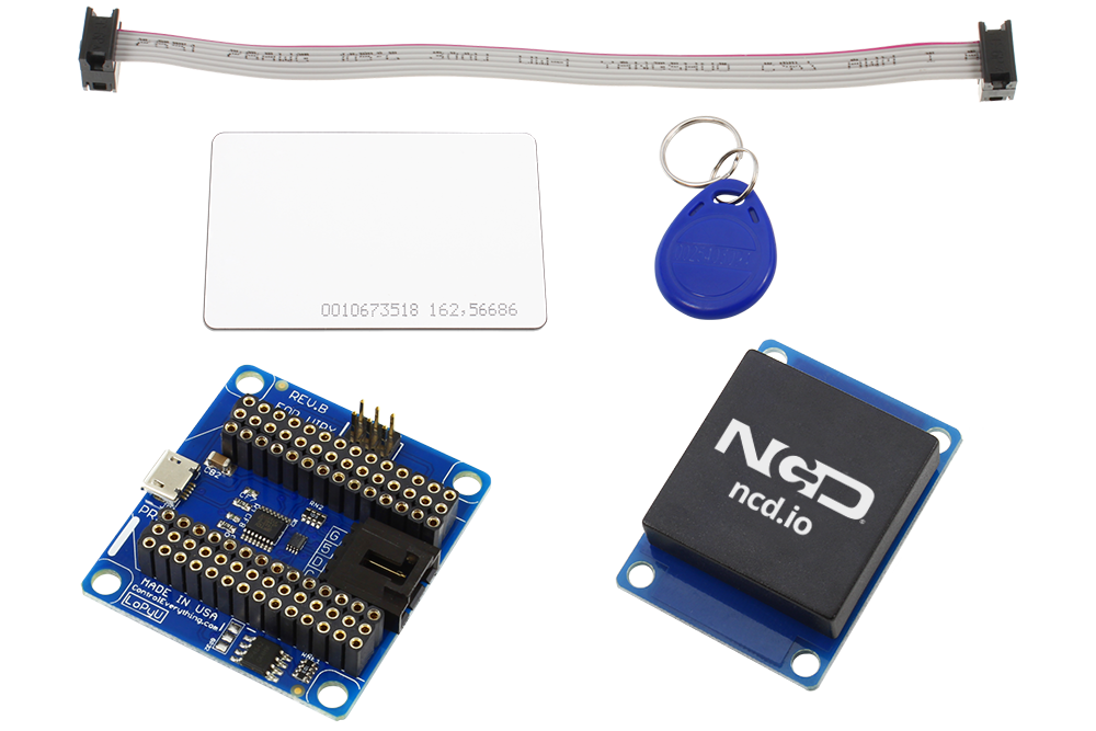 NCD PR34-8 WiPy2 및 LoPy 용 USB 인터페이스가있는 RFID 수신기 및 I2C 어댑터