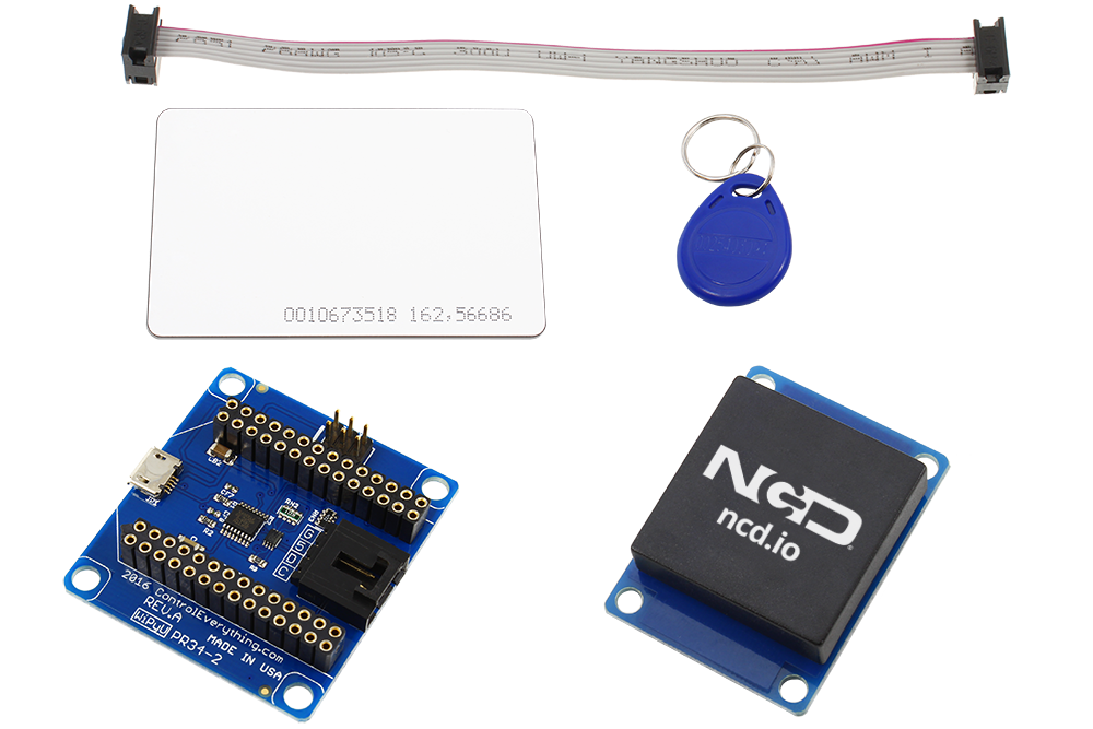 NCD PR34-2 WiPy 용 USB 인터페이스가있는 RFID 수신기 및 I2C 어댑터