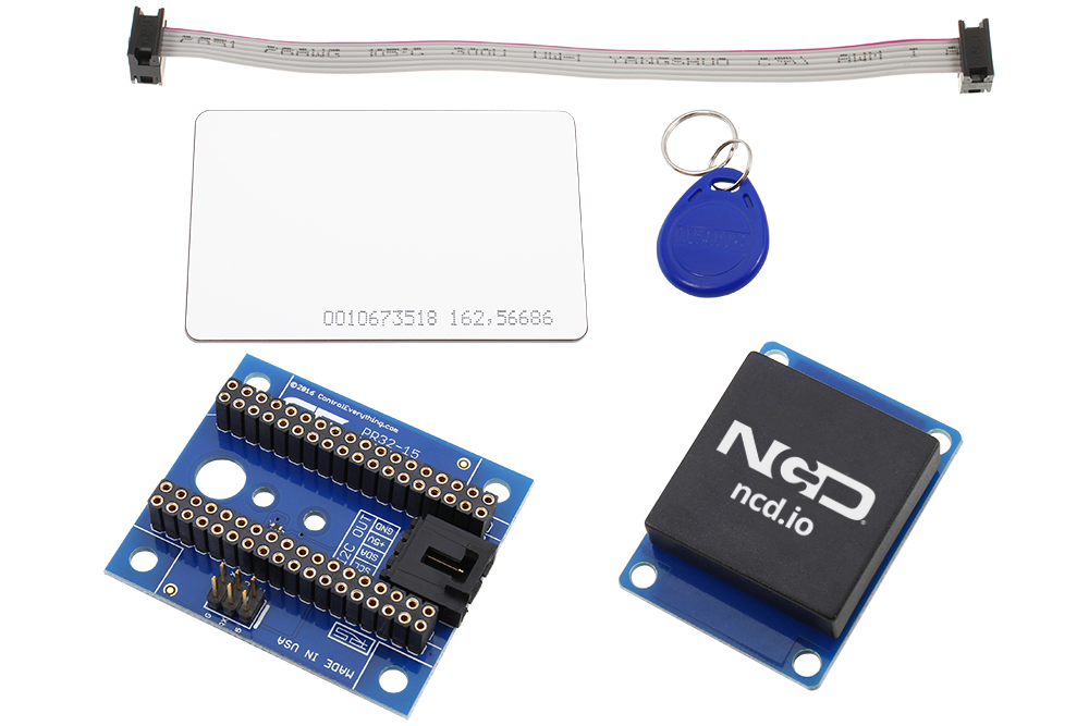NCD PR32-15 입자 전자 또는 광자 용 RFID가있는 RFID 수신기 및 I2C 어댑터