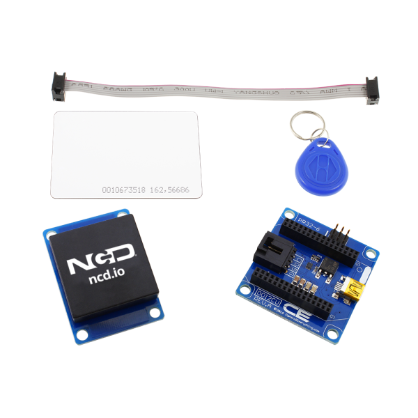 NCD PR32-6 Onion Omega 2 및 1 용 USB 인터페이스가있는 RFID 수신기 및 I2C 어댑터