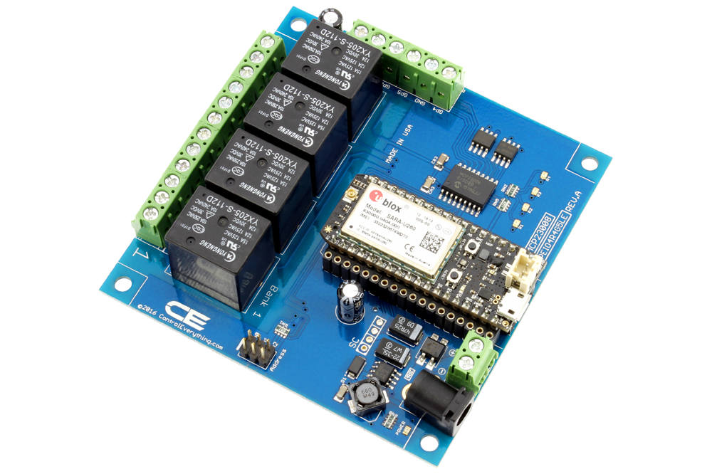 NCD 4 채널 범용 SPDT 릴레이 실드 + 4 GPIO (IoT 인터페이스 포함)