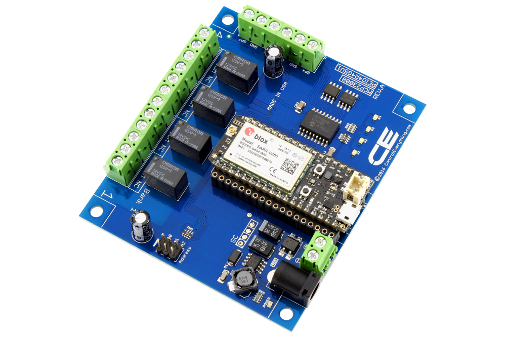NCD 4 채널 1Amp SPDT 신호 릴레이 실드 + 4 GPIO (IoT 인터페이스 포함)