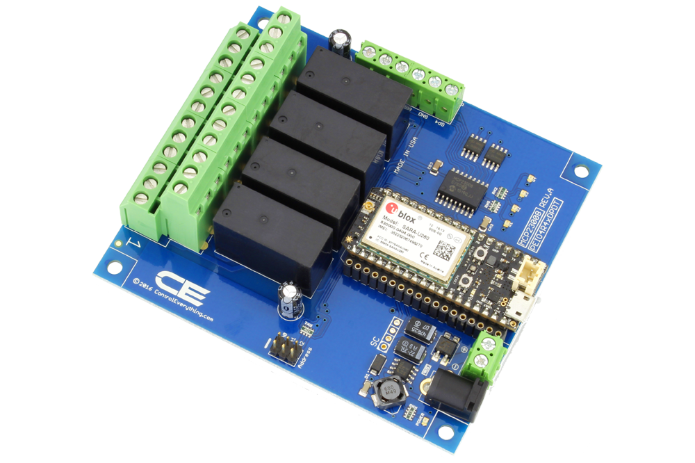 NCD 4 채널 DPDT 신호 릴레이 실드 + 4 GPIO (IoT 인터페이스 포함)
