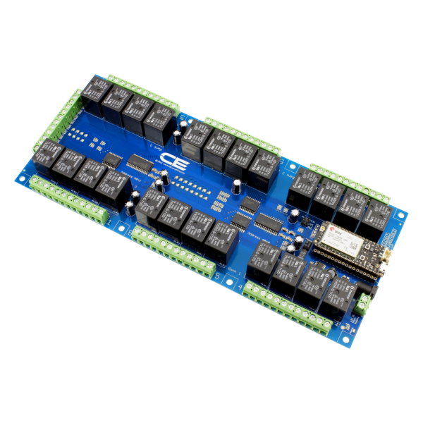 NCD 24 채널 범용 SPDT 릴레이 실드 + IoT 인터페이스가있는 GPIO 8 개