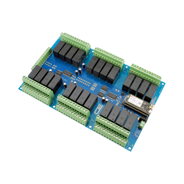 NCD 24 채널 DPDT 신호 릴레이 실드 + 8 개의 GPIO (IoT 인터페이스 포함)