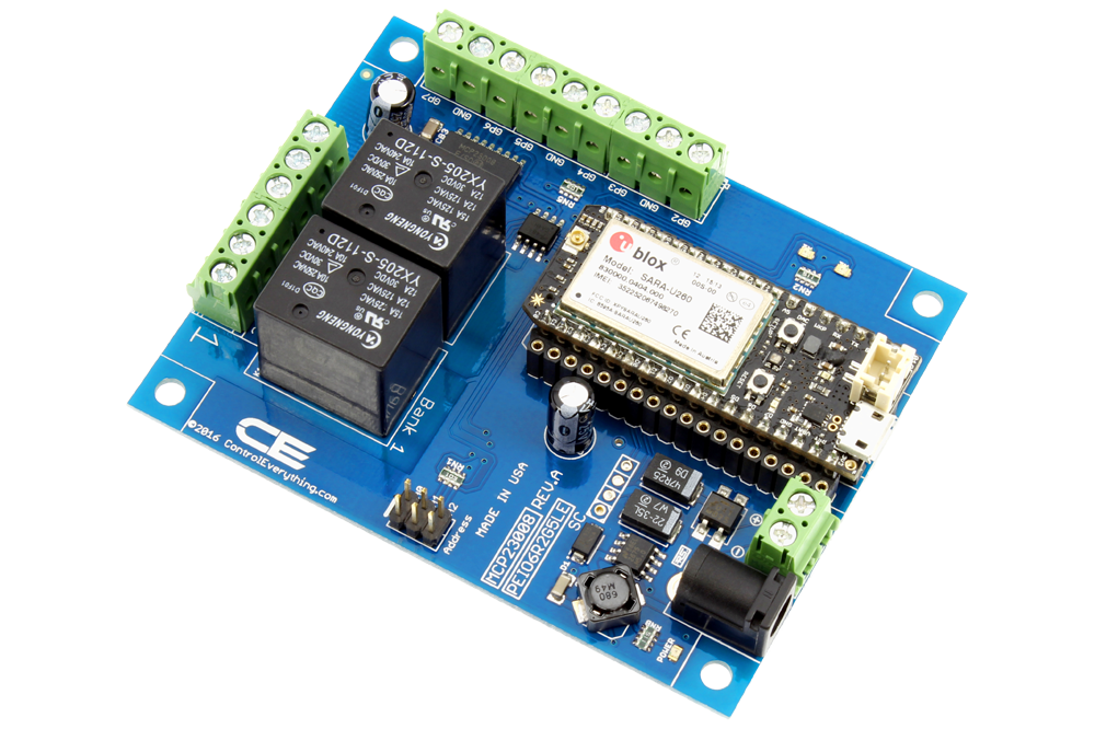 NCD 2 채널 범용 SPDT 릴레이 실드 + IoT 인터페이스가있는 GPIO 6 개