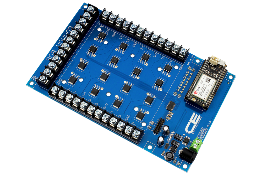 NCD PR16-42 PCA9685 IoT 인터페이스가있는 16 채널 12 비트 5Amp 고전류 N 채널 PWM 펄스 폭 변조 조광기