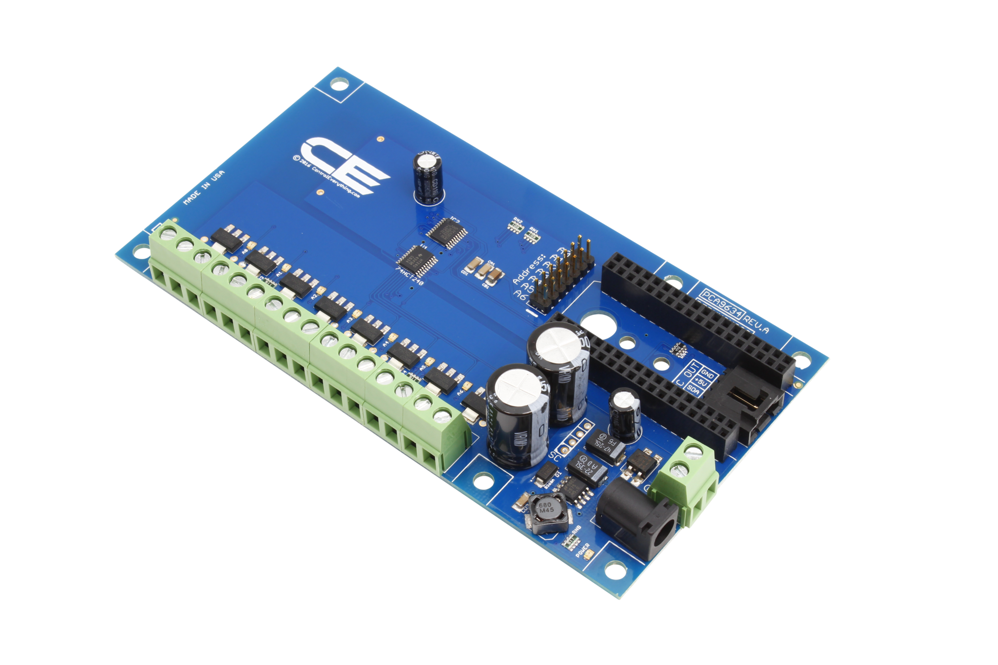 NCD PR21-8 PCA9634 IoT 인터페이스가있는 8 채널 8W 오픈 콜렉터 8 비트 PWM FET 드라이버