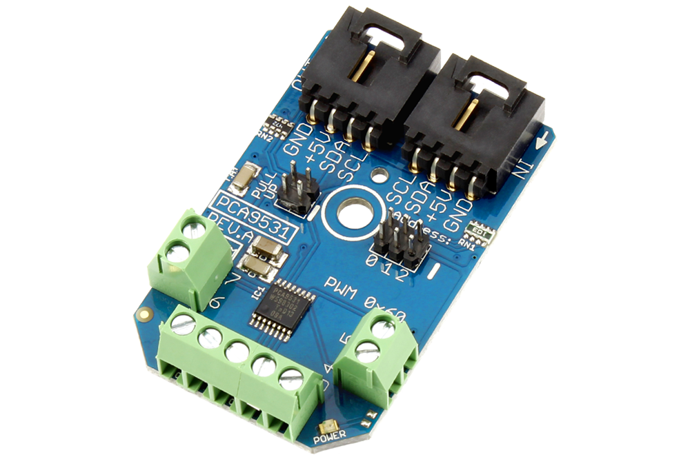 NCD PR12-19 PCA9531 2 채널 8 비트 PWM, 8 개 출력 및 GPIO I2C LED 조광기