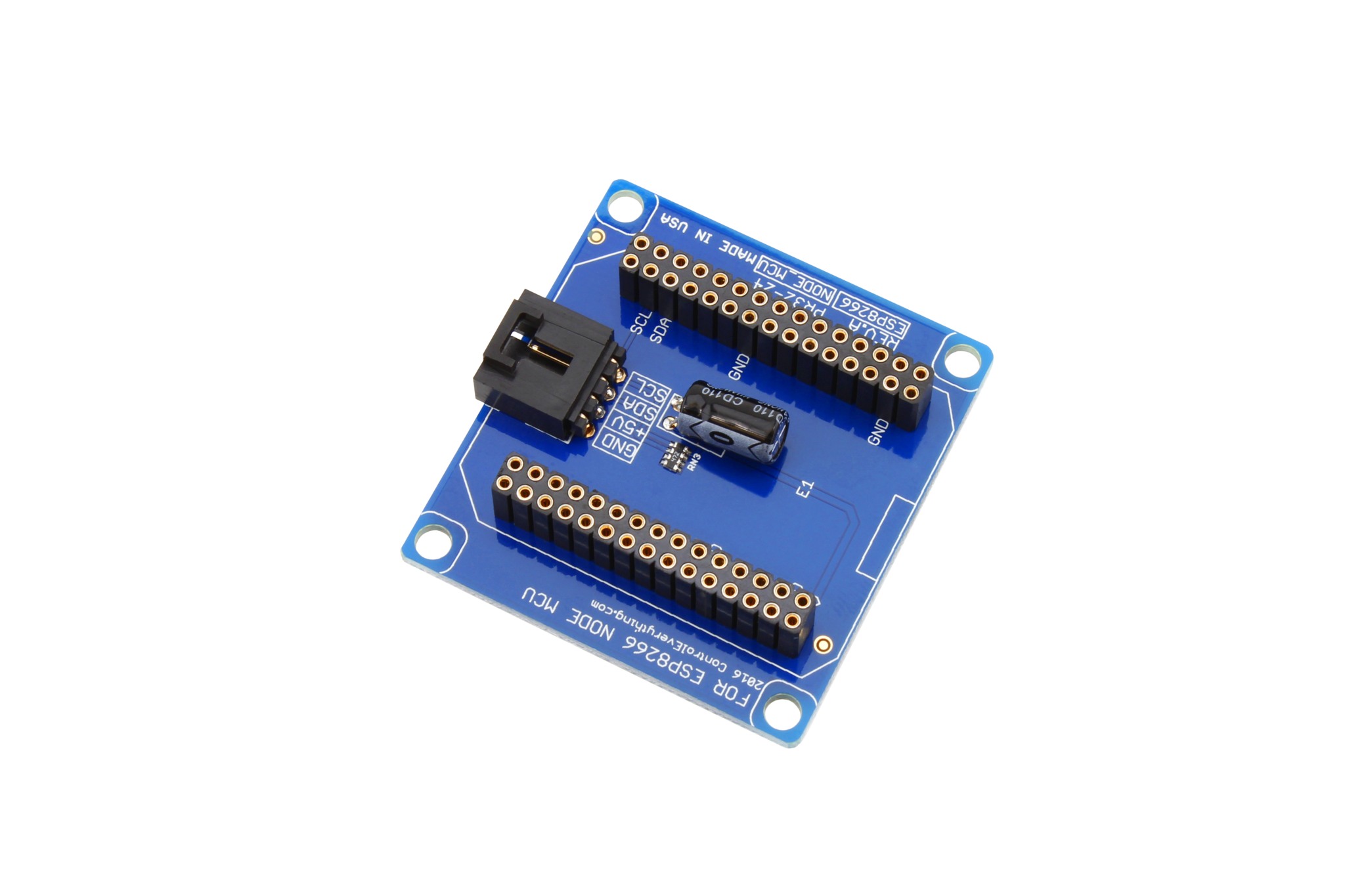 NCD PR32-24 USB 및 I2C 포트가 통합 된 NodeMCU ESP8266 용 I2C 실드