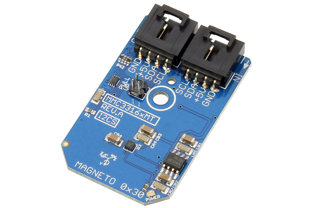 NCD PR5-5 MMC3316xMT ± 16 가우스 3 축 자기 센서 I2C 미니 모듈