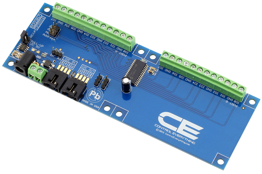 NCD MCP23017 I2C 인터페이스가있는 16 채널 GPIO 디지털 입력 출력
