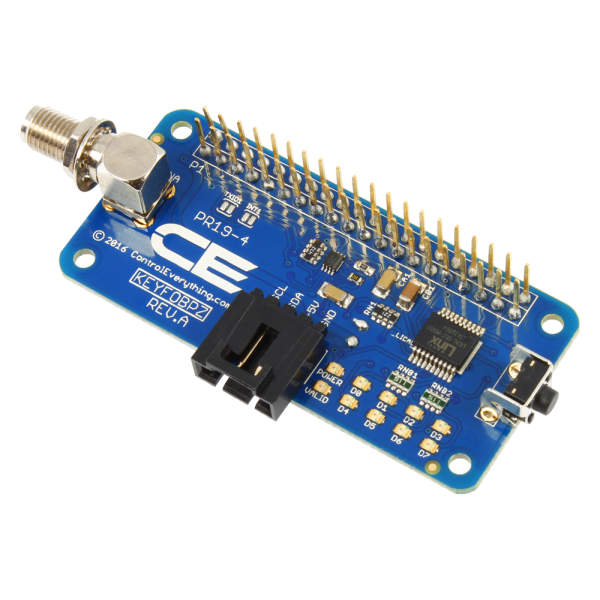 NCD PR19-4 Raspberry Pi Zero 용 키 Fob 수신기 및 I2C 확장 포트