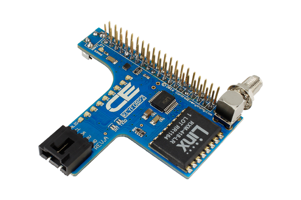 NCD PR14-4 Raspberry Pi 3 및 Pi 2 용 키 Fob 수신기 및 I2C 확장 포트
