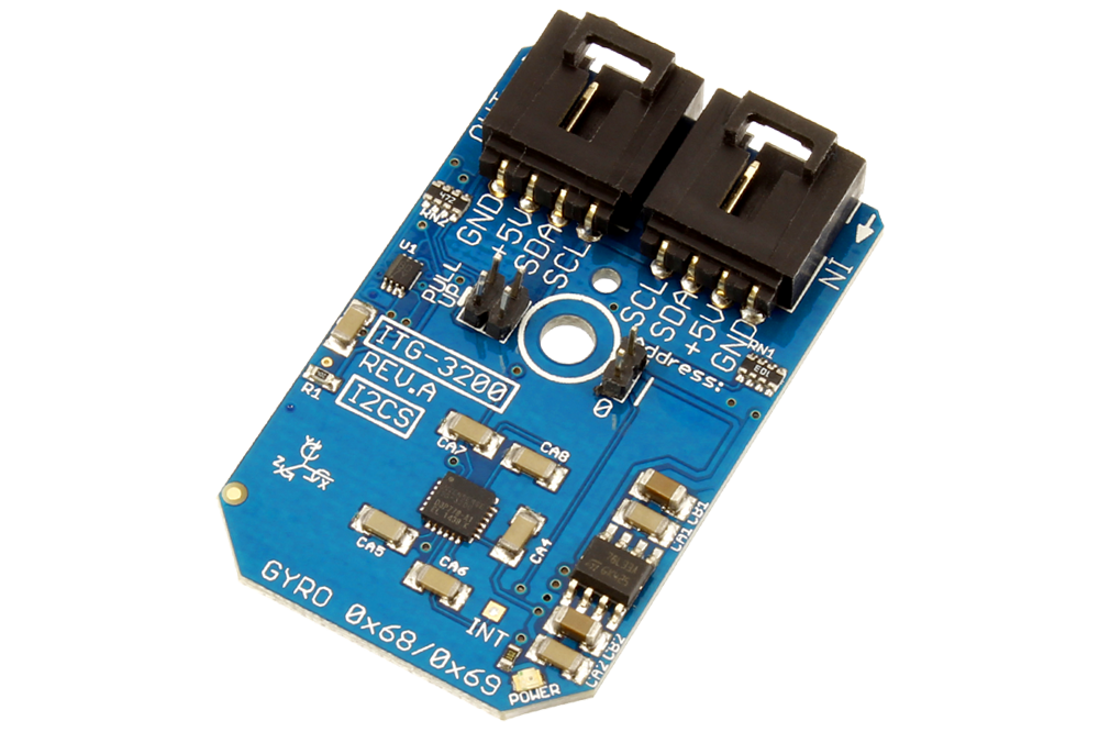 NCD PR7-13 ITG-3200 16 비트 3 축 MEMS 자이로 각도 속도 센서 I2C 미니 모듈
