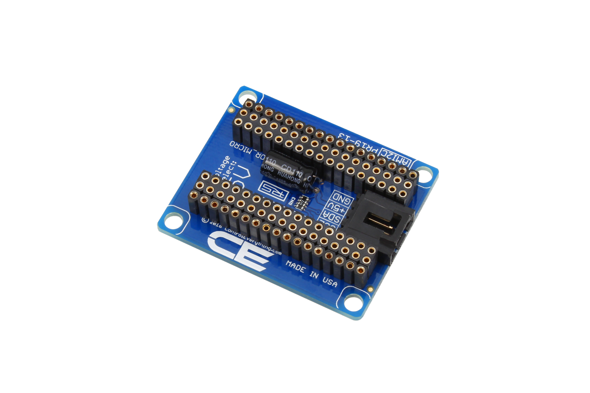 NCD PR19-13 I2C 확장 포트가있는 Arduino Micro 용 I2C 쉴드