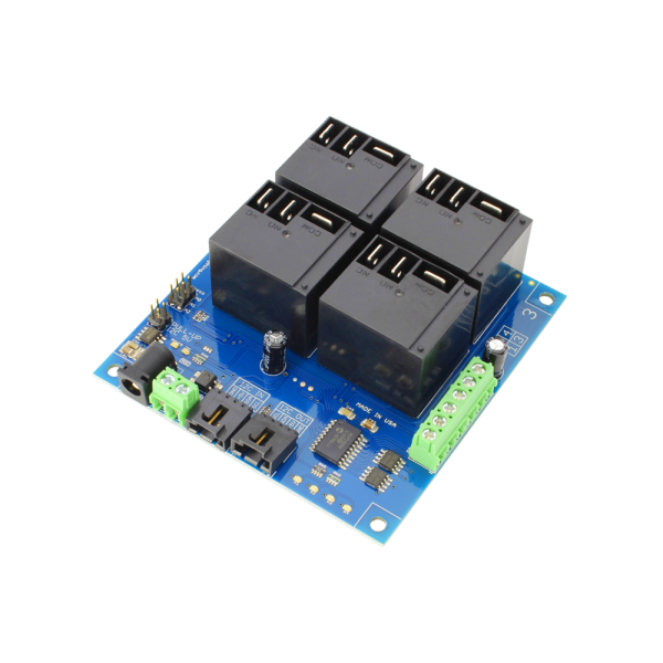 NCD 4 채널 고전력 릴레이 컨트롤러 + 4 GPIO (I2C 인터페이스 포함)