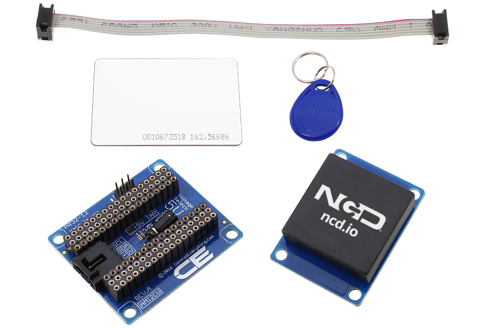 NCD PR32-12 Arduino Micro RFID 수신기 및 UART 인터페이스가있는 I2C 어댑터